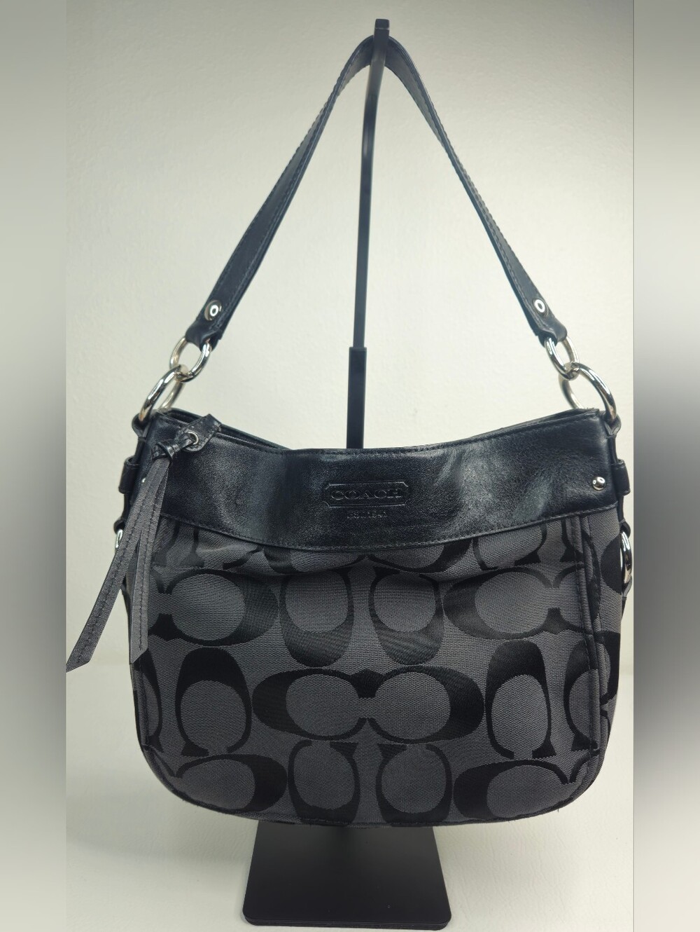 Authentic Coach • Zoe F14708 • Signature Y2K Jacquard • Shoulder Bag